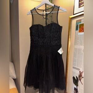 Cache Black Lace Formal Kids Dress